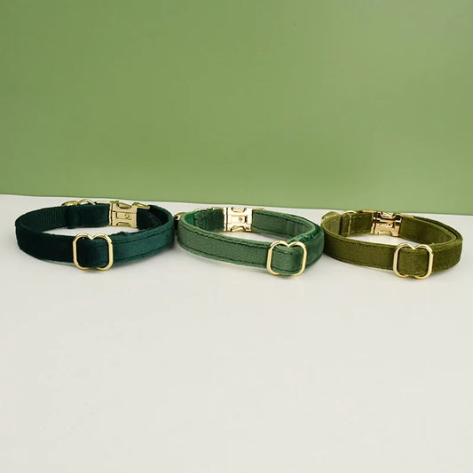 Personalized Velvet Cat Collar
