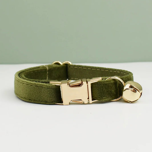 Personalized Velvet Cat Collar