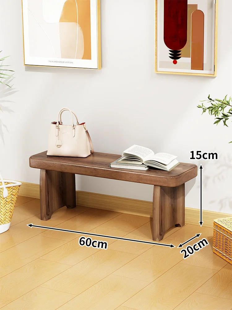 Solid Wood Entryway Bench