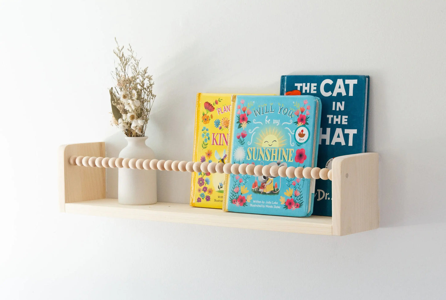 Wall-Mounted Kids Floating Bookshelf