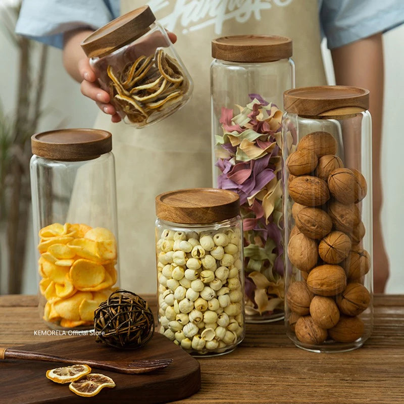 Glass Airtight Storage Bottle Jar