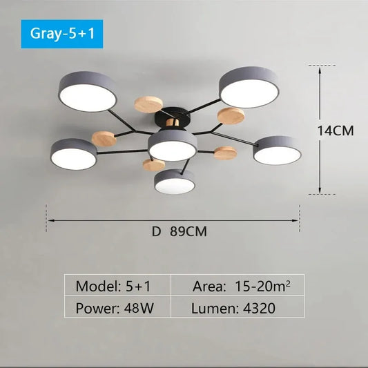 3 Colour Ceiling Light for Living Room & Bedroom