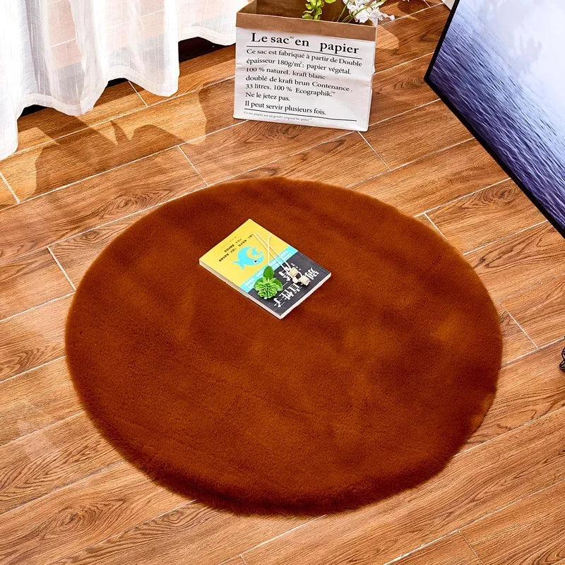 Colorful Round Shaggy Rug