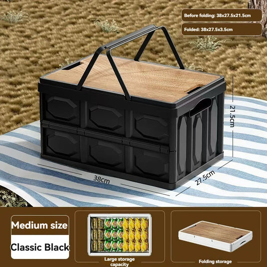 Foldable Outdoor Camping Storage Box with Lid