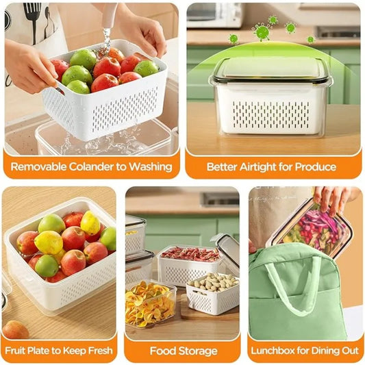 6-Piece Sealed Food Storage Container Set