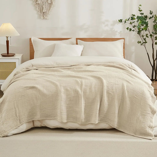 Lightweight All-Season Throw Blanket