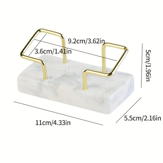 Elegant Marble Business Card Holder