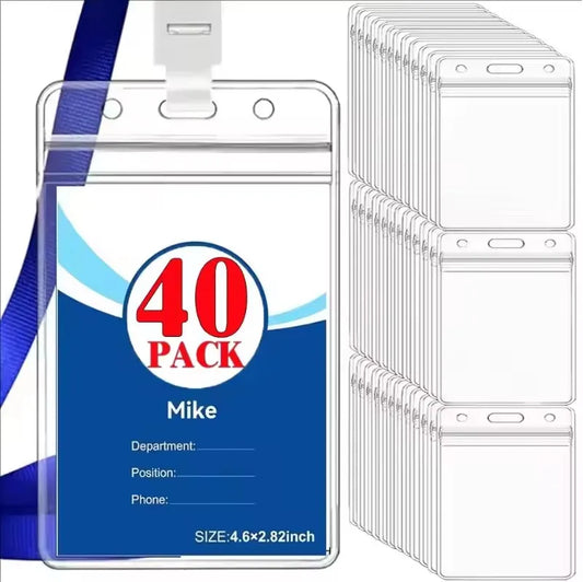 Waterproof Vertical ID Card Holder