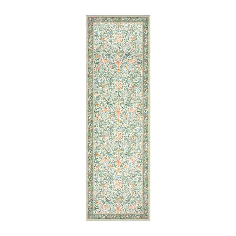Bohemian Leaf Hallway Runner Rug