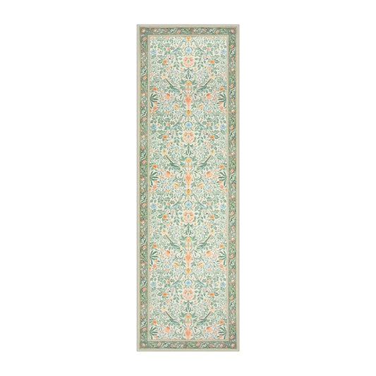 Bohemian Leaf Hallway Runner Rug
