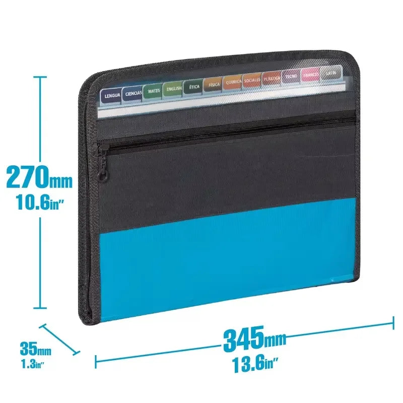 13-Pocket Zipper File Organizer