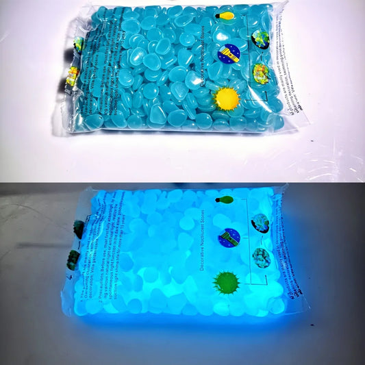100PCS Glow in the Dark Pebbles