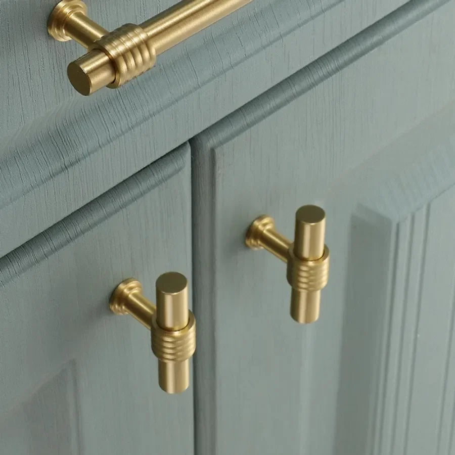 French Solid Brass Cabinet Handles