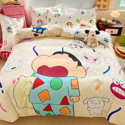 Cartoon Anime Duvet Cover Set