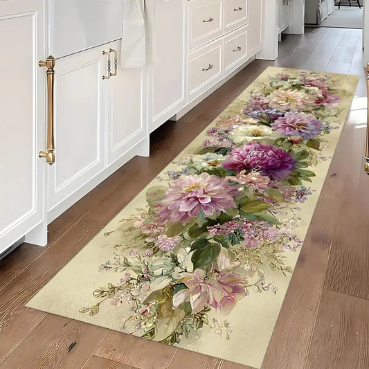 Vintage Floral Runner Rug