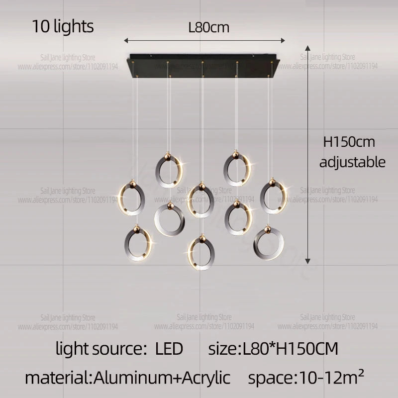 Contemporary Hanging Light for Dining & Kitchen