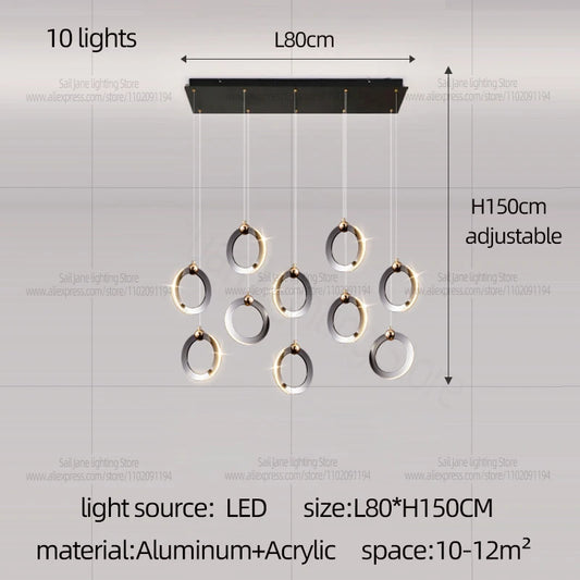 Contemporary Hanging Light for Dining & Kitchen