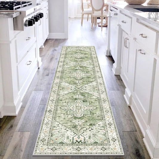 Vintage Persian Floral Runner Rug