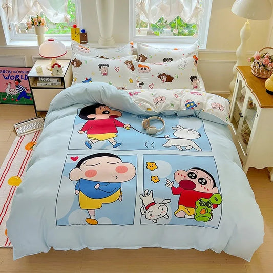 Cartoon Anime Duvet Cover Set
