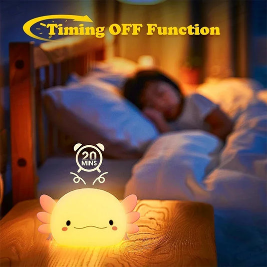 Axolotl Silicone Night Light Lamp