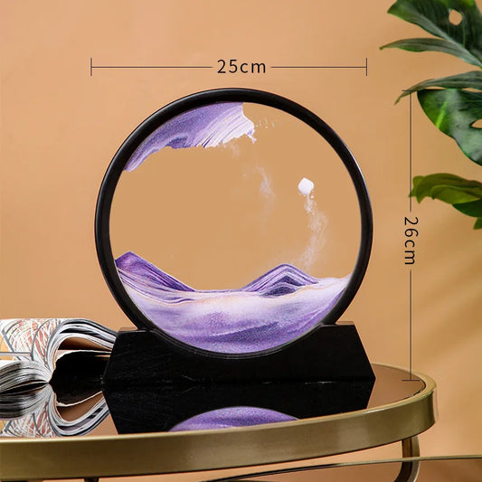 3D Moving Sand Art Picture Quicksand Glass Decor