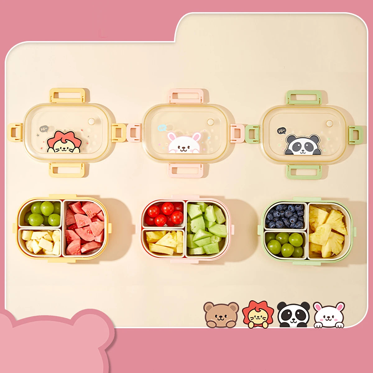 Compartment Lunch Box – Portable Microwave-Safe Food Container