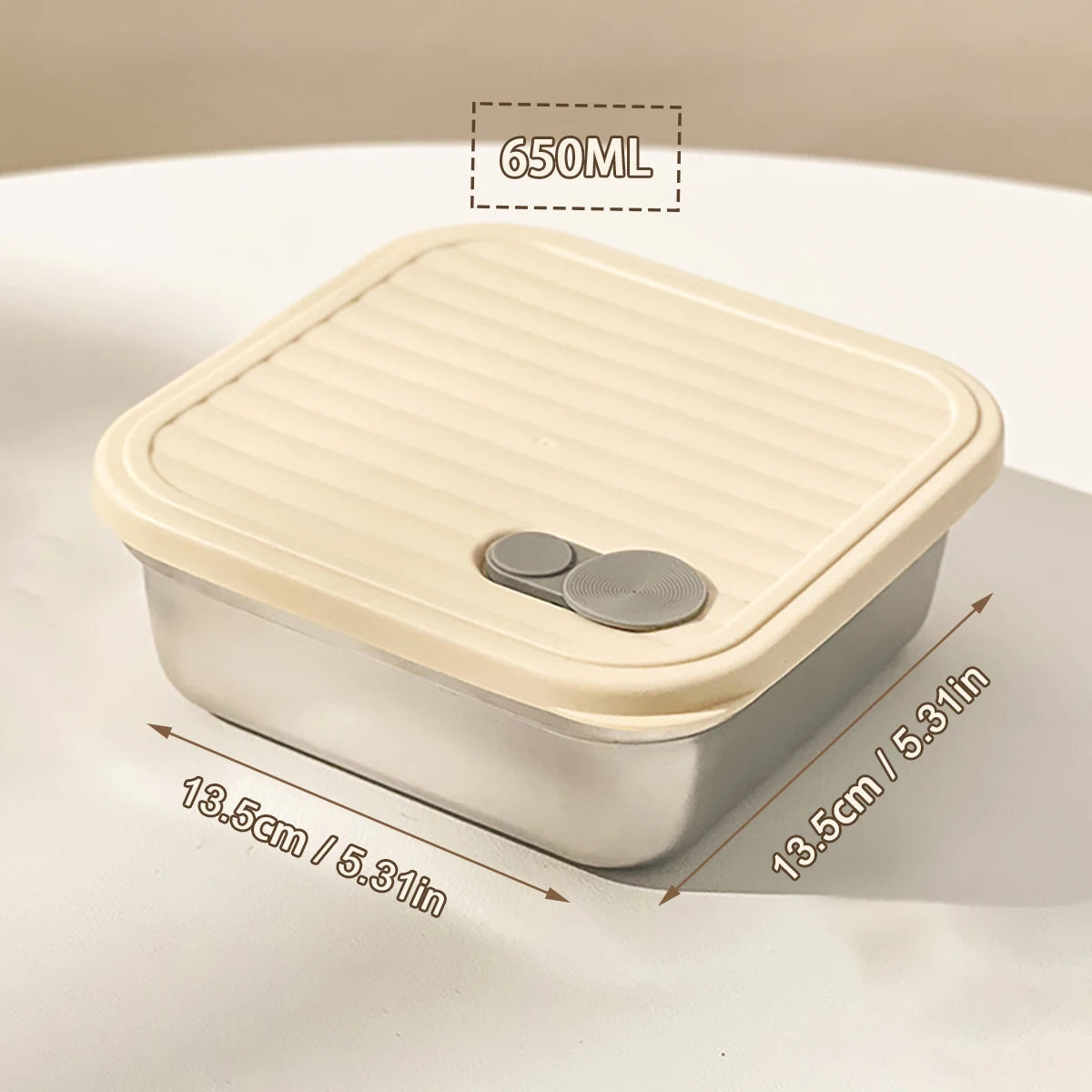 Stackable Leak-Proof Food Container for Meals, Fruits & Salads