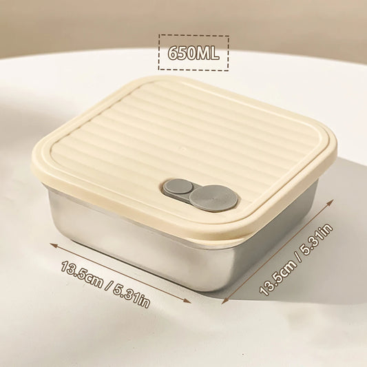 Stackable Leak-Proof Food Container for Meals, Fruits & Salads