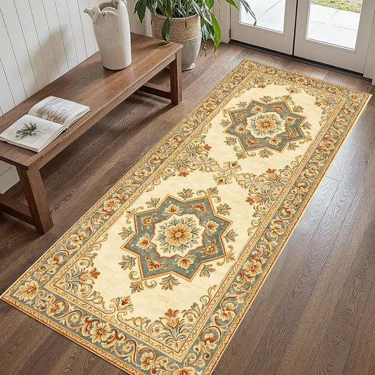 Vintage Floral Hallway Runner Rug