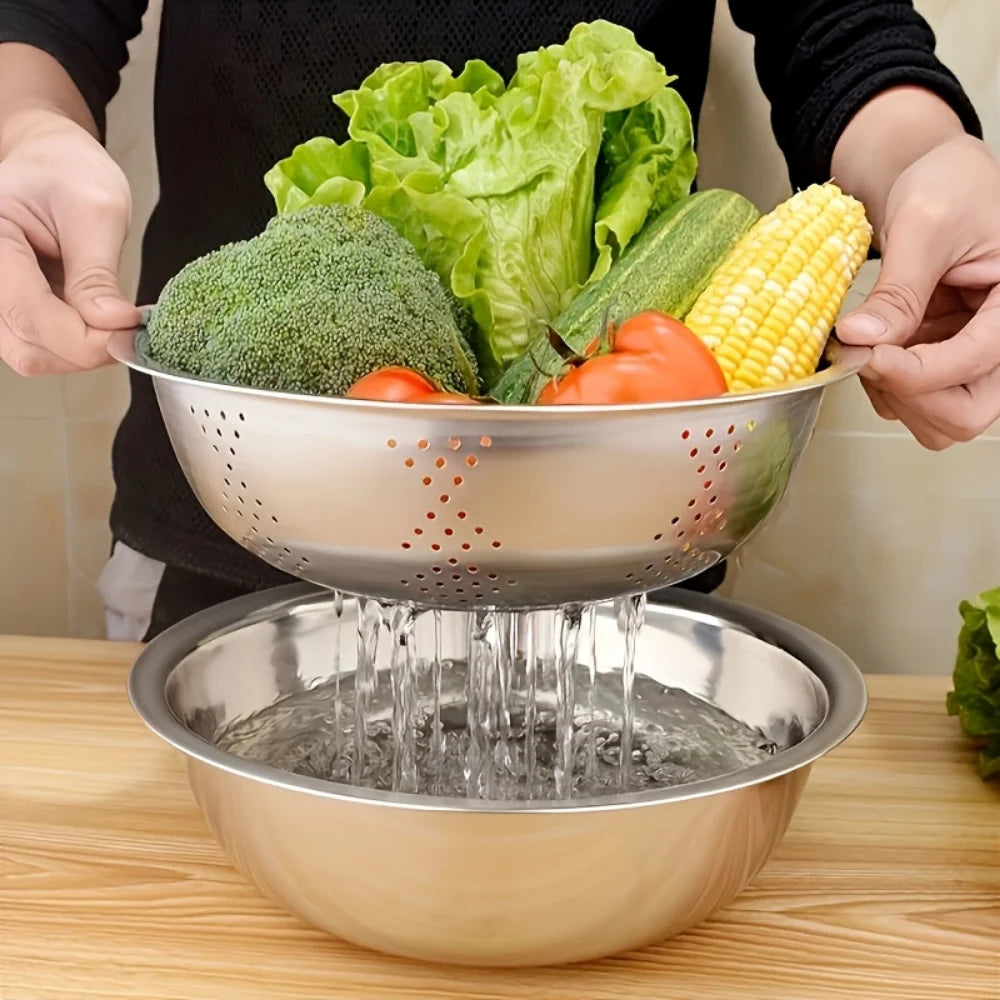 Stainless Steel Mandoline Slicer & Grater Set