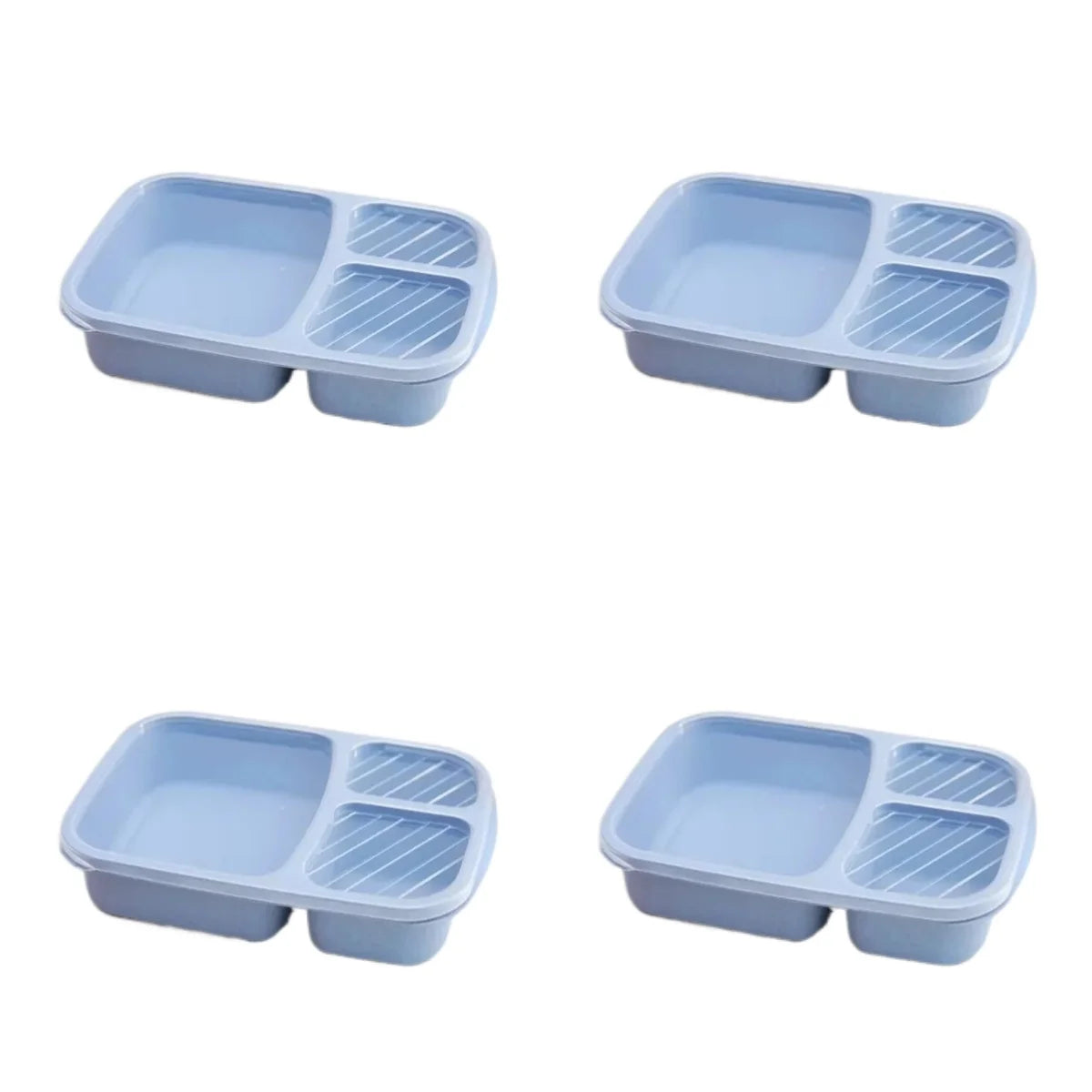 3 Compartment Food Storage Container for Meal Prep & School Lunches