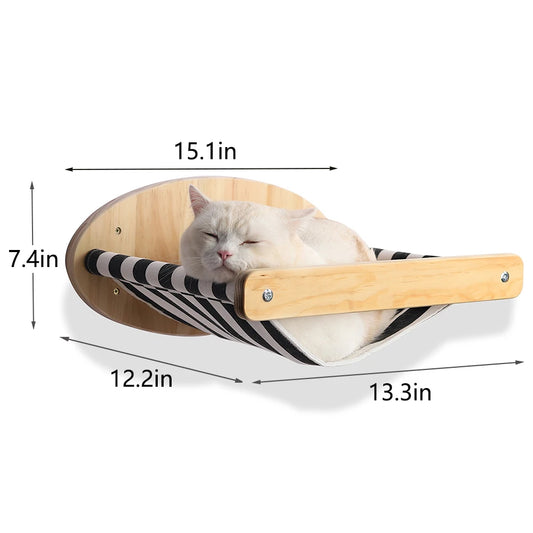 Wall Mounted Cat Climbing Shelf & Scratcher
