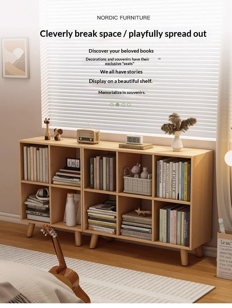 Multi-Tier Wooden Bookcase