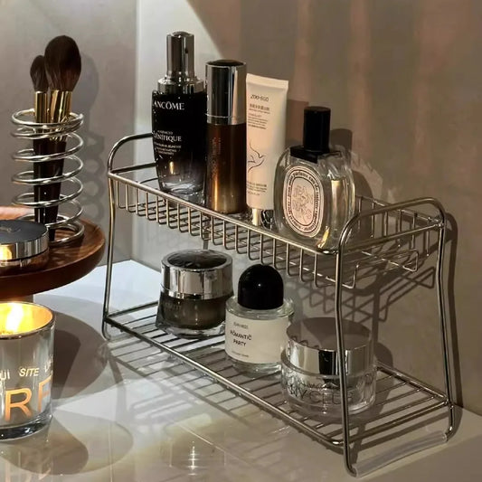 2-Tier Metal Cosmetic Organiser