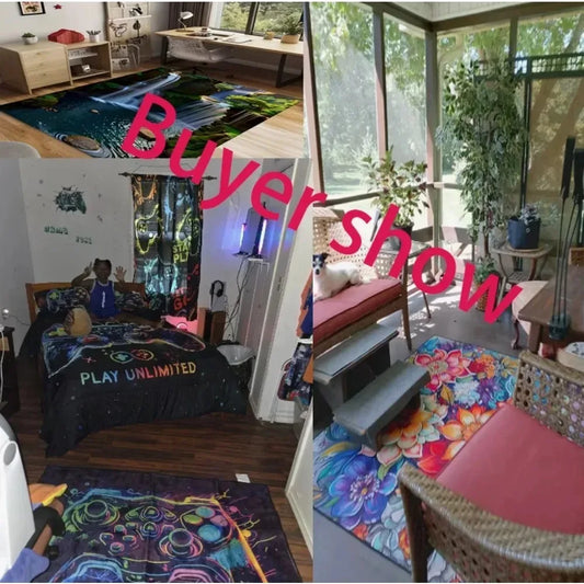 Classic Vintage Geometric Non-Slip Area Rug