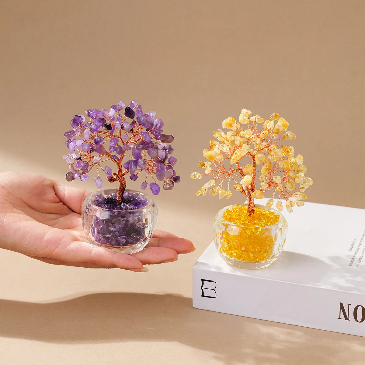 Natural Crystal Money Tree Ornament