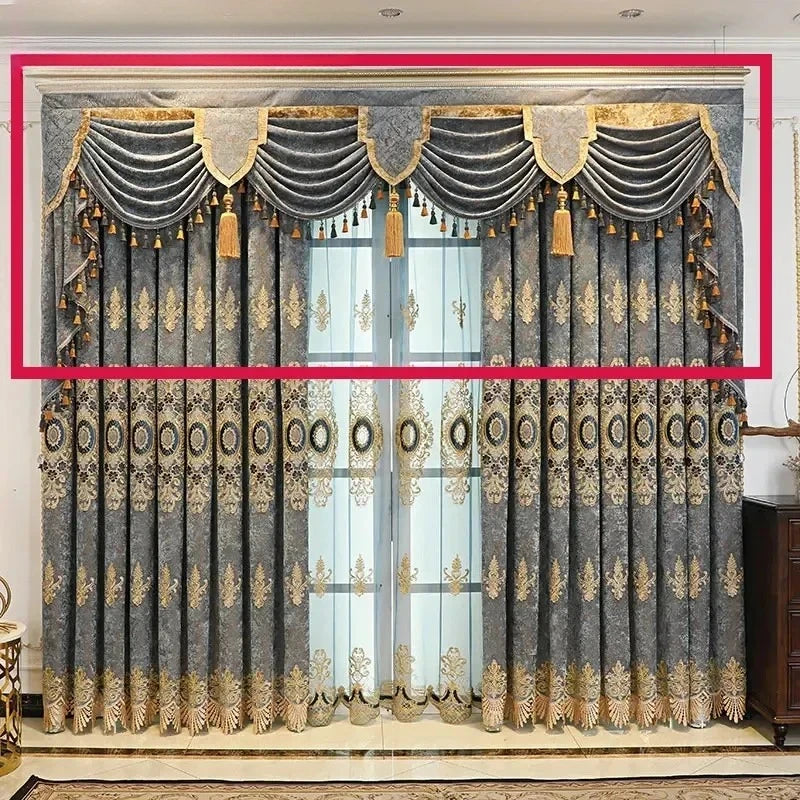 Luxury Embroidered Window Curtains