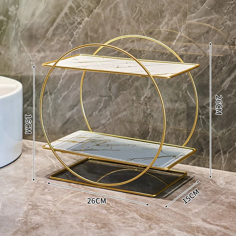 2-Tier Bathroom Countertop Cosmetic Organiser