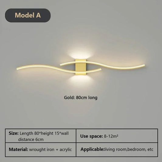 Dimmable Aluminium Wall Light for Bedroom & Living Room