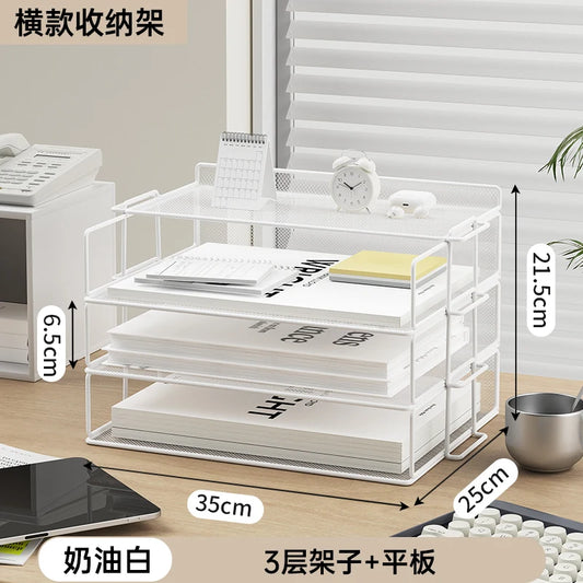 Office File Box Desktop A4 Document Organizer