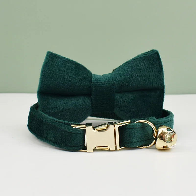 Personalized Velvet Cat Collar