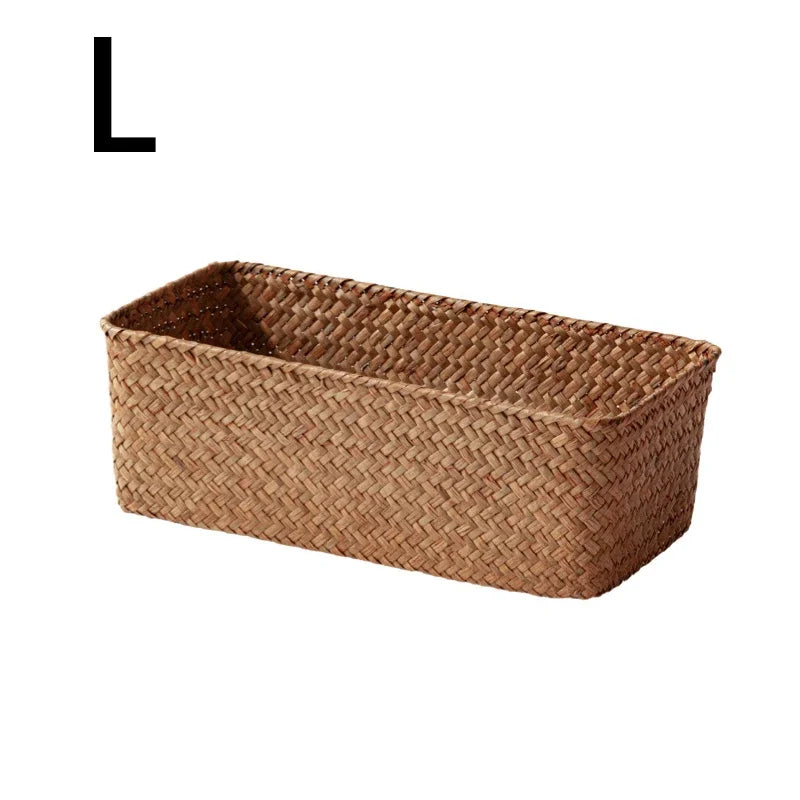 Handwoven Seagrass Storage Basket