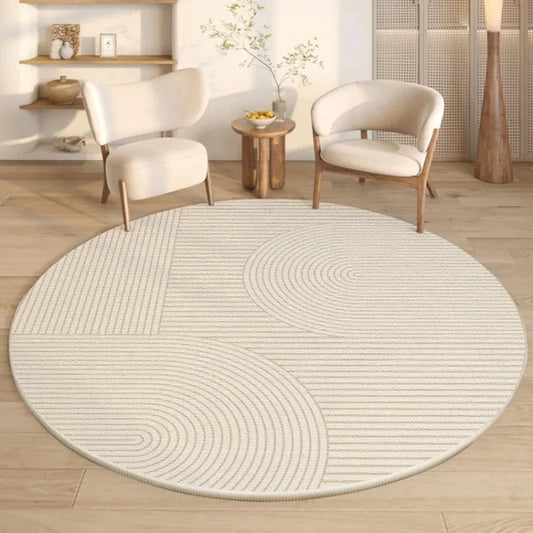 Modern Round Non-Slip Rug for Bedroom