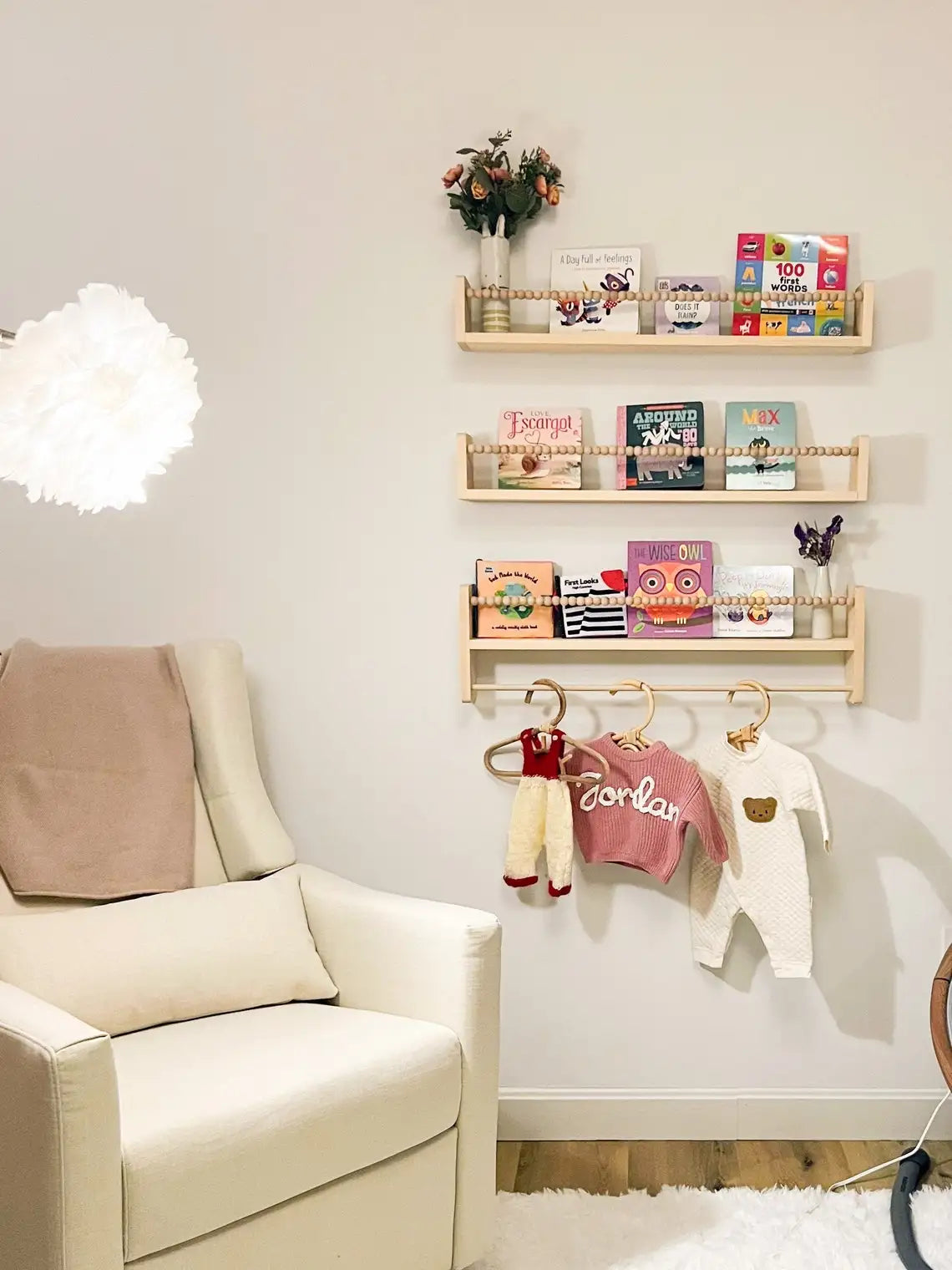 Wall-Mounted Kids Floating Bookshelf