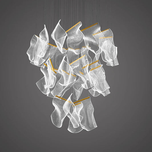 Modern LED Spiral Chandelier