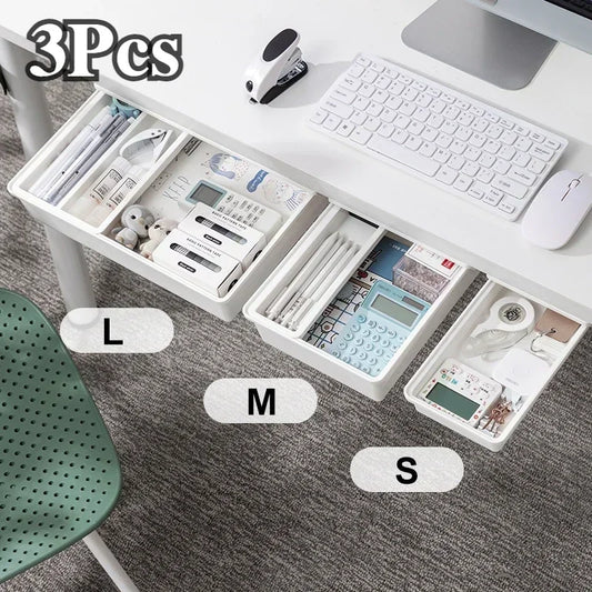 Hidden Under Desk Drawer Organizer