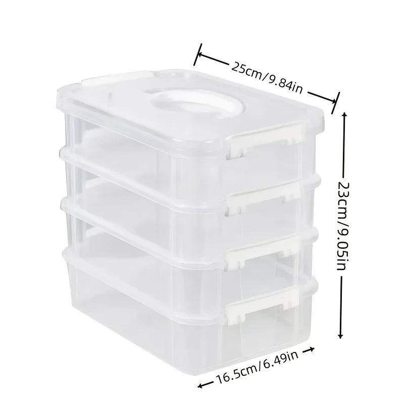 4-Tier Stackable Storage Box