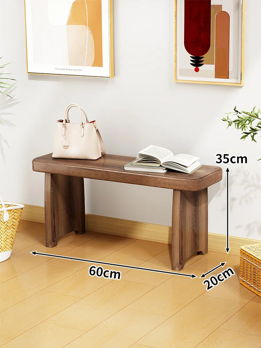 Solid Wood Entryway Bench