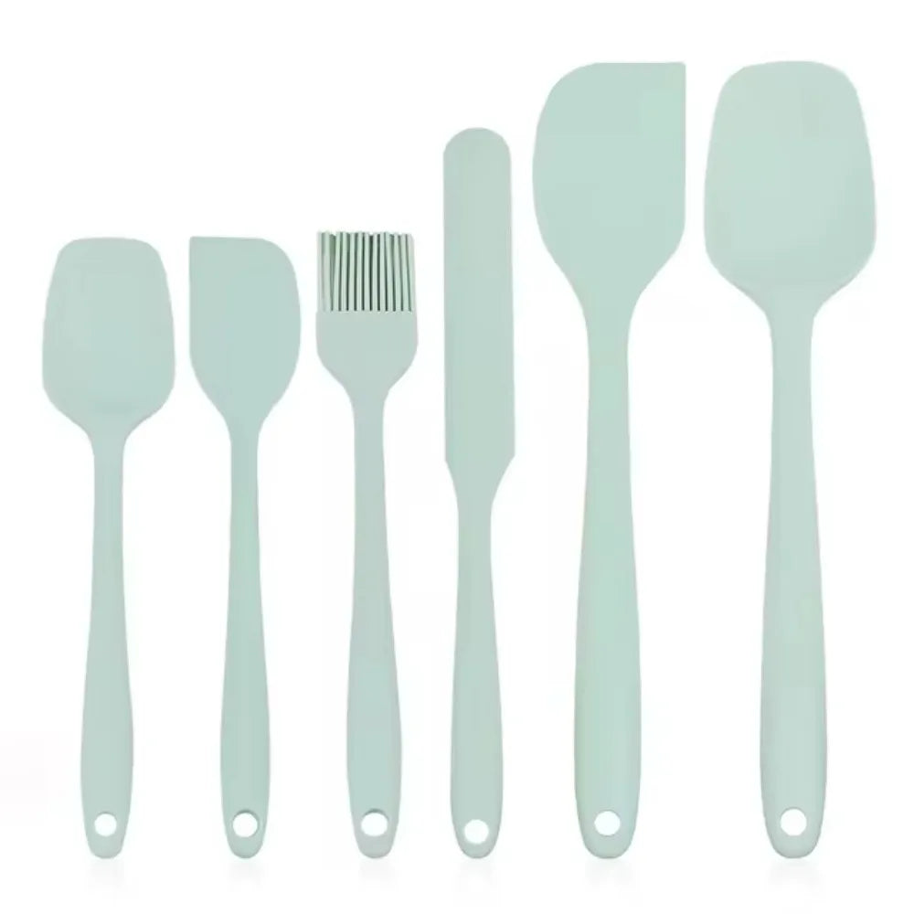 6-Piece Food Grade Silicone Spatula Set