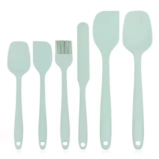 6-Piece Food Grade Silicone Spatula Set